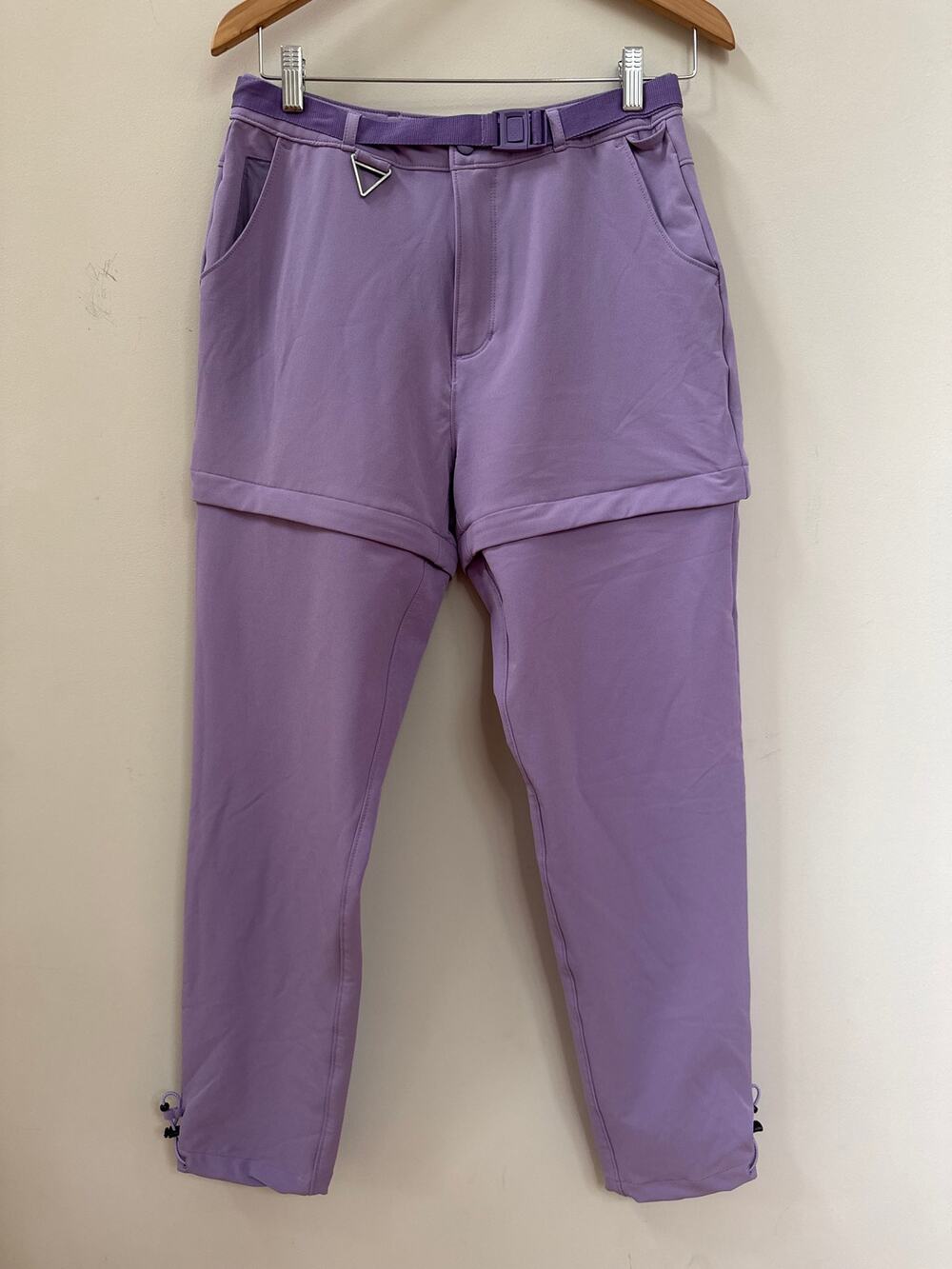 Stoic Zip Off Convertible Pants Purple Belted Hiking Camping Outdoor Size Med